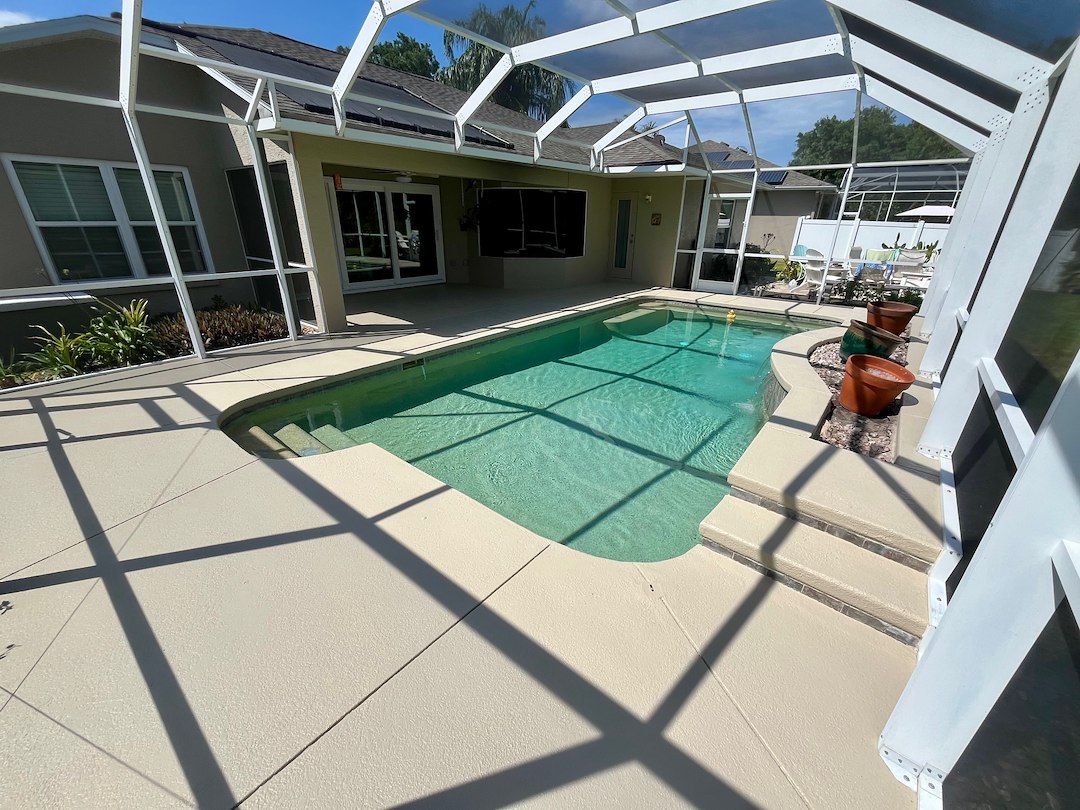Transformational Pool Deck Painting In Port Orange, Florida